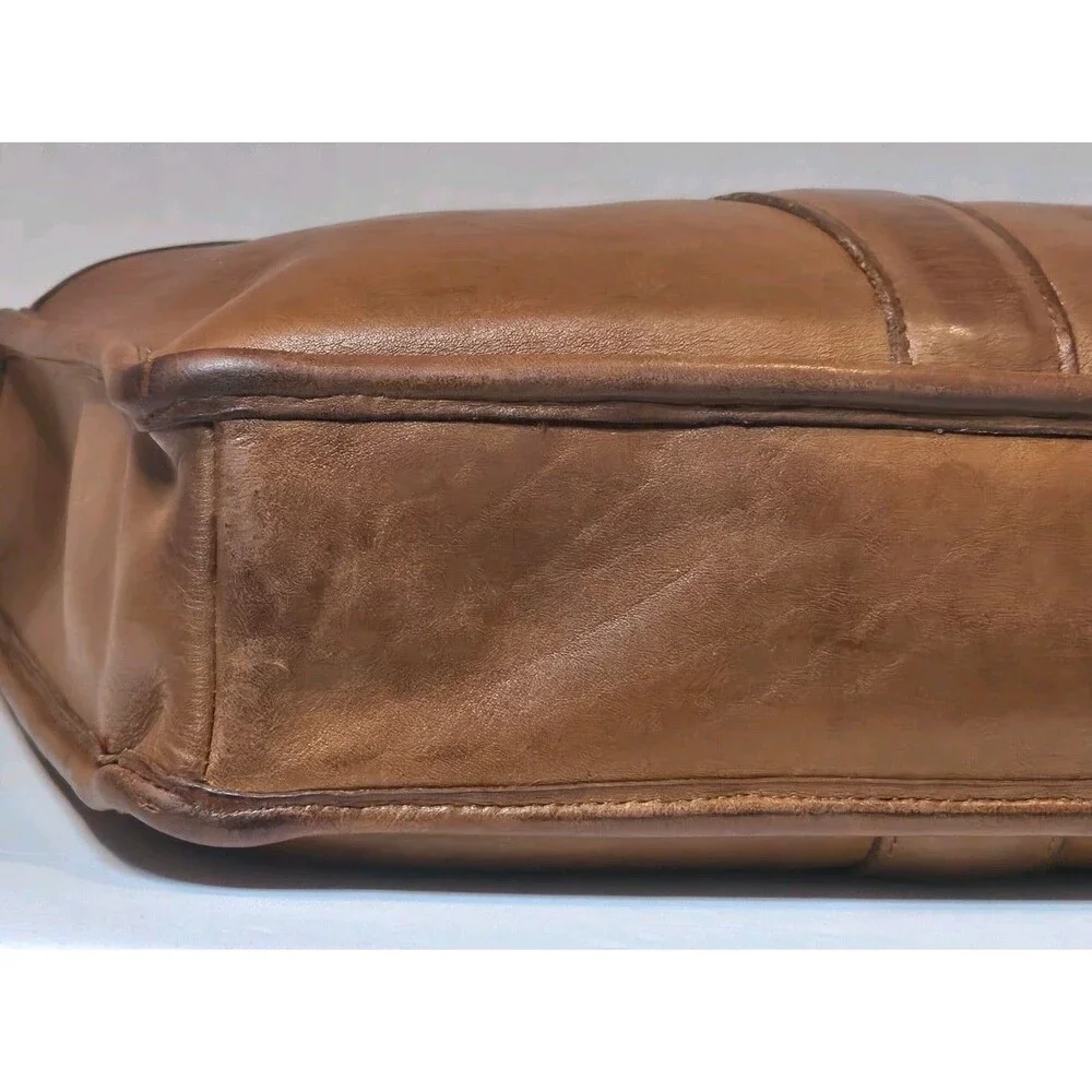 ​Vintage Coach Metropolitan Leather Briefcase 5090 British Tan USA Laptop Bag